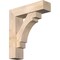 Ekena Millwork Merced Block Smooth Bracket w/ Offset Brace, Douglas Fir, 7 1/2"W x 28"D x 32"H BKT0806X28X32MRC05SDF - alternate 1